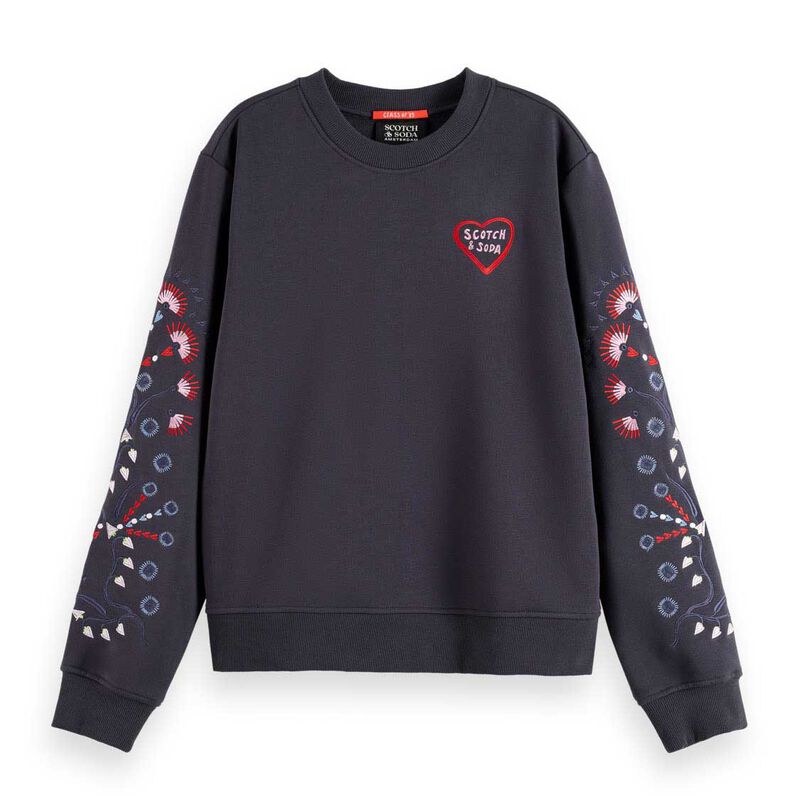 Scotch & Soda Embroidered Regular Fit Sweatshirt image number 2